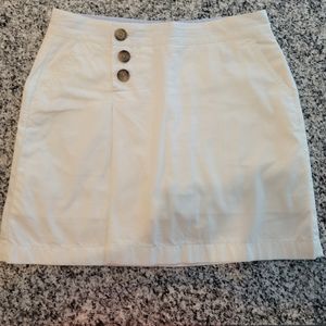 Lands End White Skort